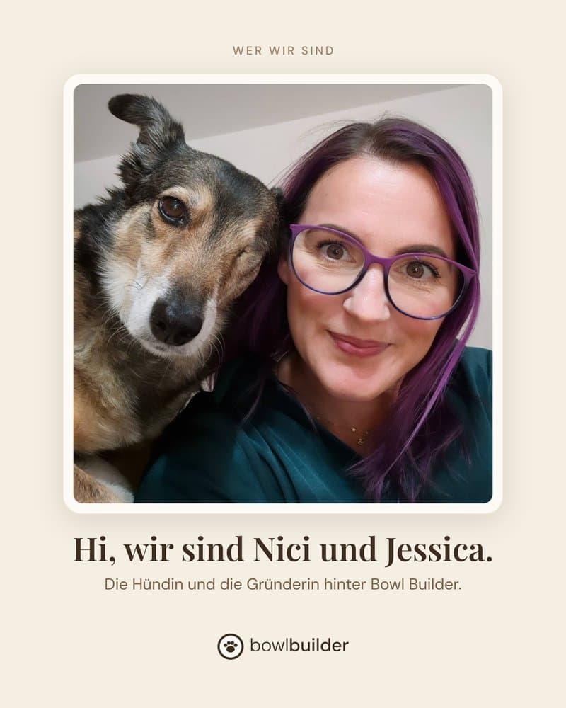Instagram-Post von Bowl Builder: Jessica und ihre Hündin Nici stellen sich vor